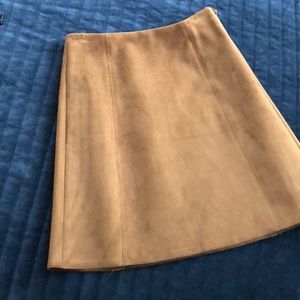 Suede skirt